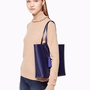Kate Spade Karla Wright Place Navy Tote